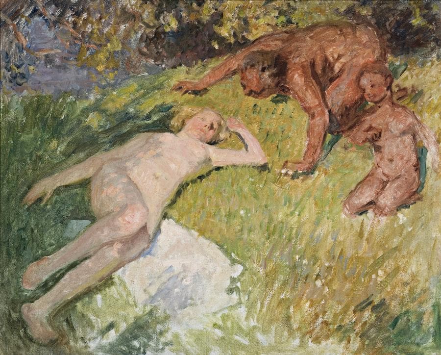 NUDE AND SATYR (JUPITER AND ANTIOPE)