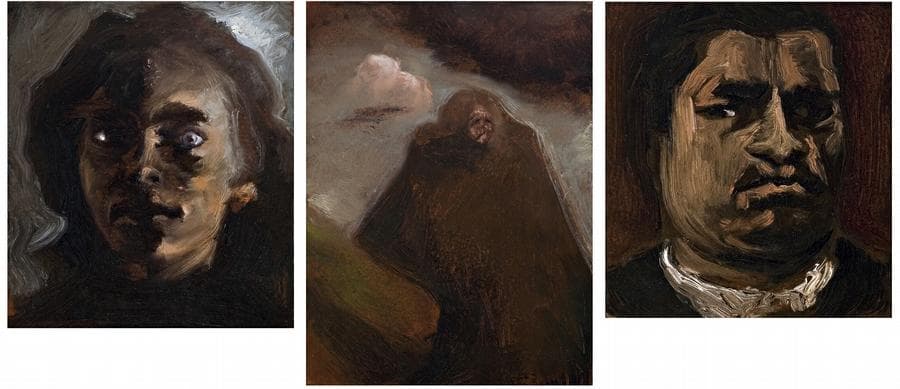 GROUP OF THREE PAINTINGS
