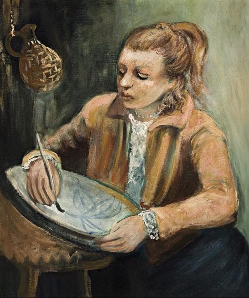GIRL DECORATING CERAMIC – MARY BOYD