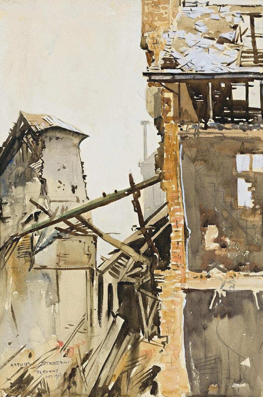 DAMAGED BUILDINGS, PERONNE