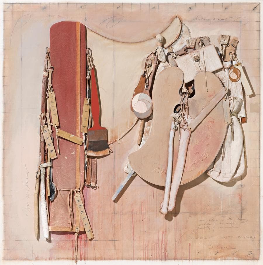 SADDLE WITH BONES
