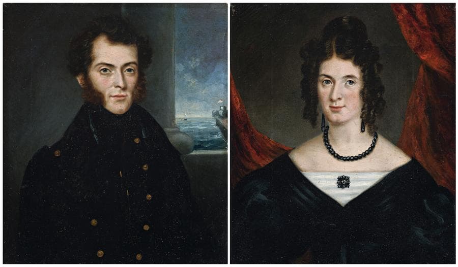 A NAVAL OFFICER AND HIS WIFE