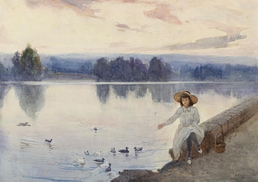 FEEDING THE DUCKS