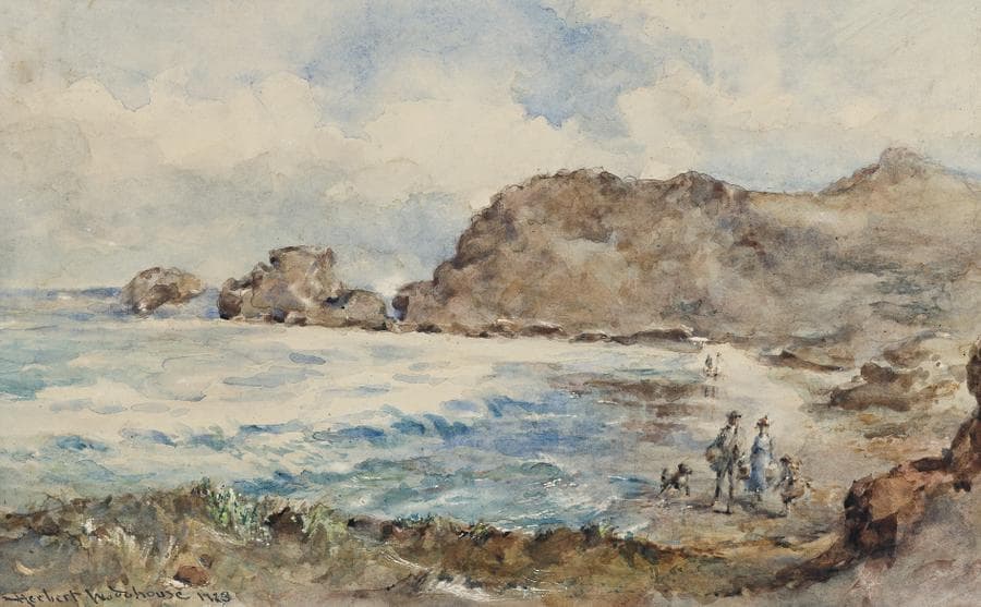 FIGURES ON BEACH