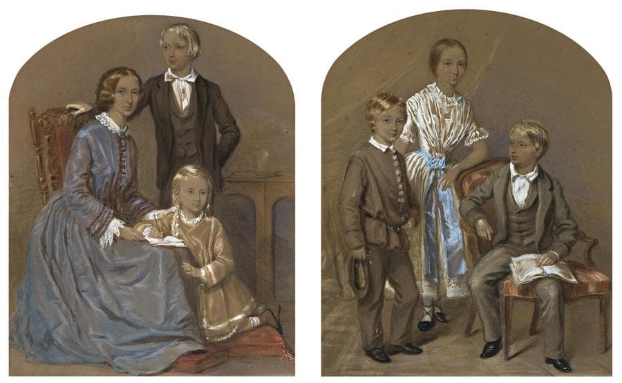A PAIR OF PORTRAITS OF THE FAMILY OF THOMAS AND MARY BURBURY, OATLANDS, TASMANIA