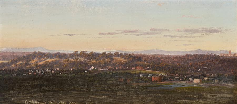 DISTANT VIEW TOWARDS YARRA BEND FROM OUR LITTLE TOWER