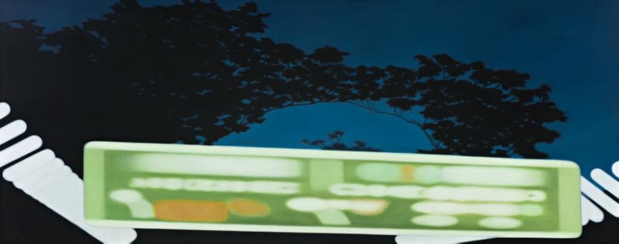 EVENING SCENE ON A FREEWAY
