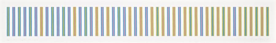 SEQUENCE STUDY 2, TURQUOISE, OCHRE, MAGENTA