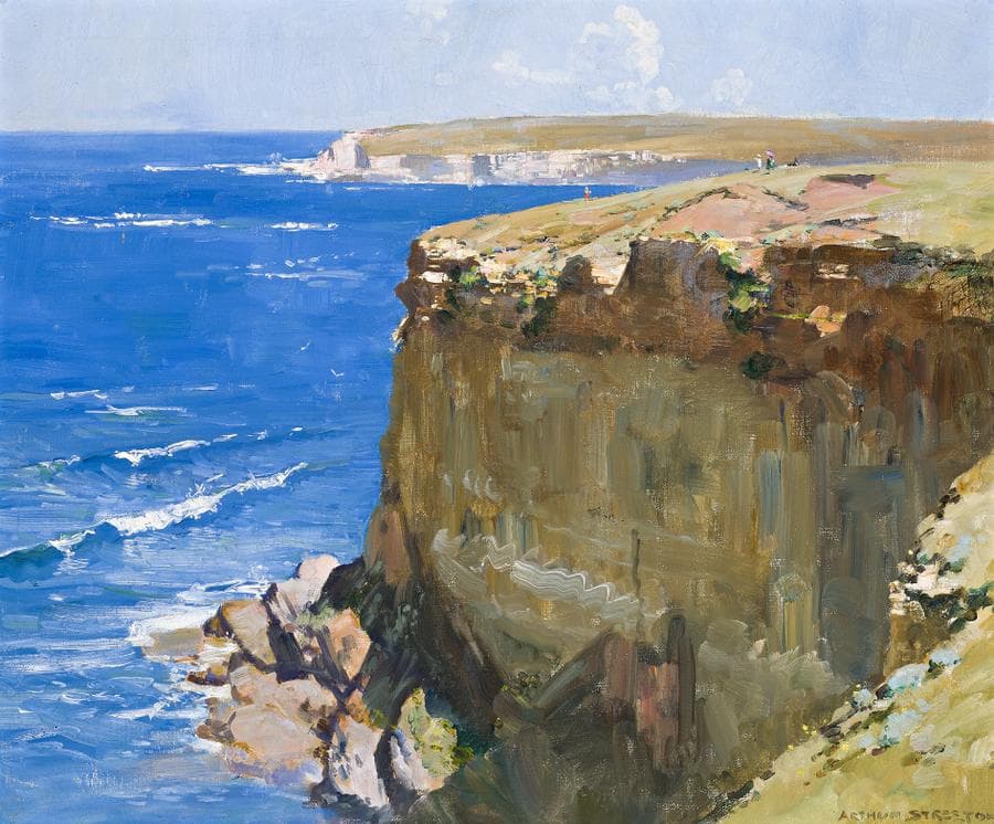 CLIFF AND OCEAN BLUE, 1932 (also known as PORT CAMPBELL CLIFFS)