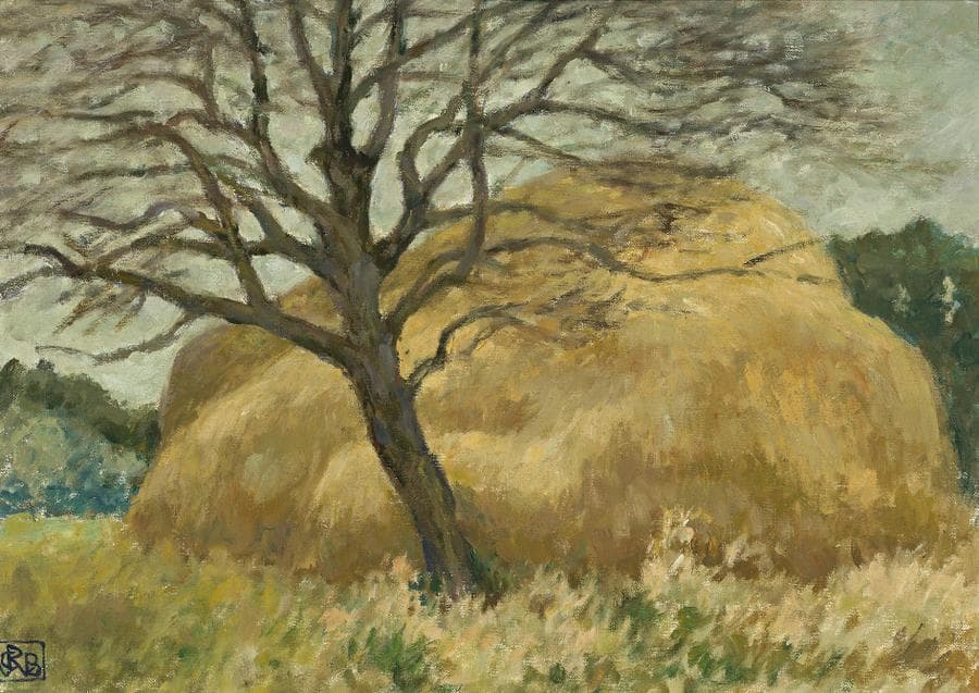 RURAL SCENE WITH HAYSTACK (FRANCE)