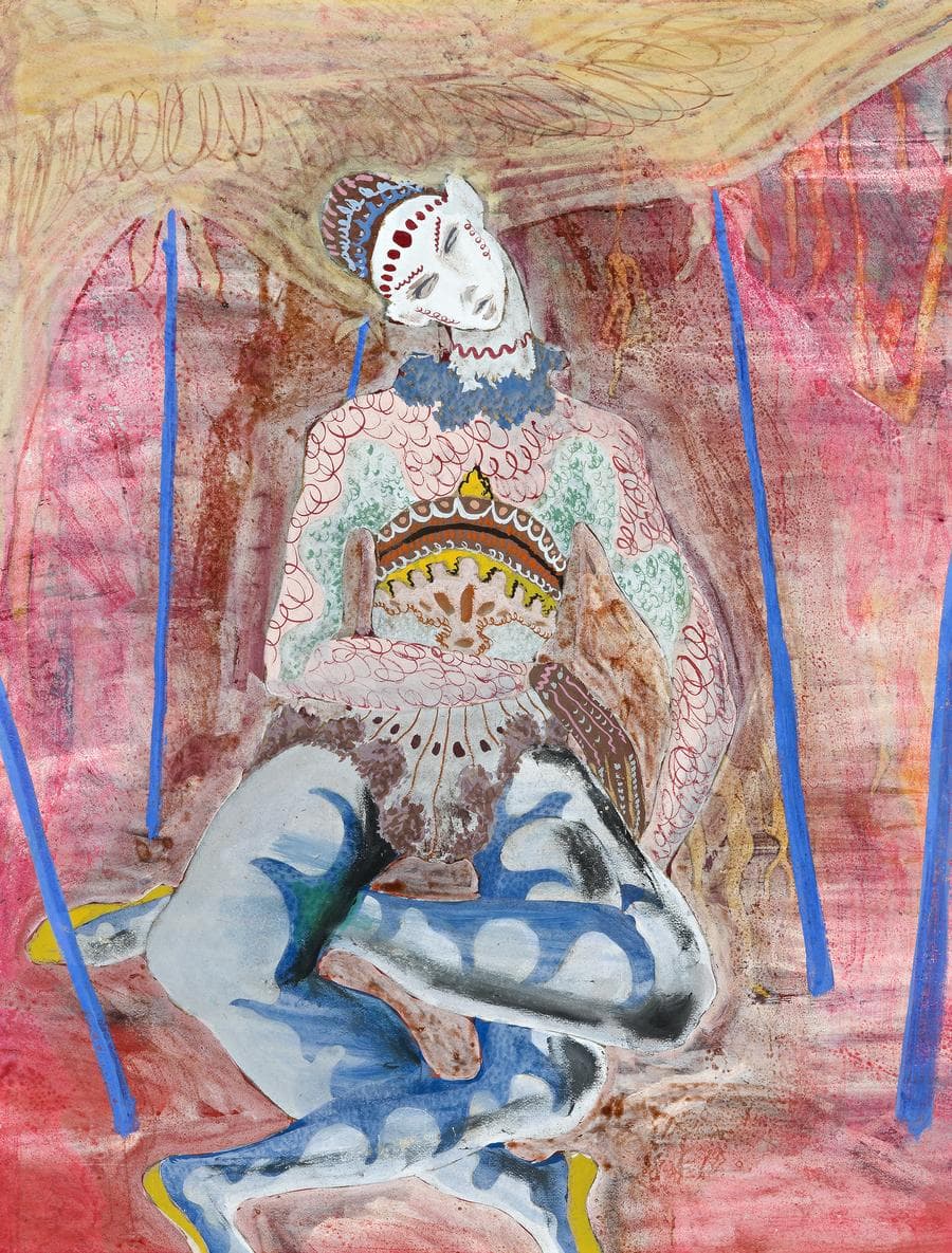 SEATED FIGURE (THREE LEGGED CLOWN)