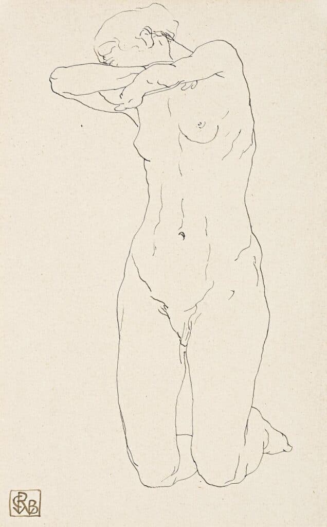 NUDE KNEELING