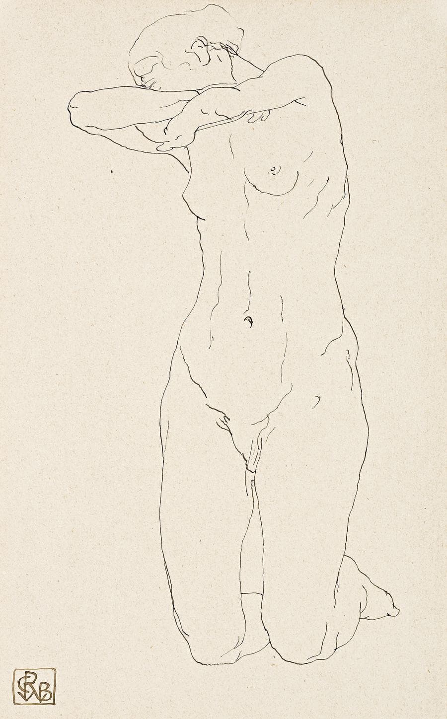NUDE KNEELING