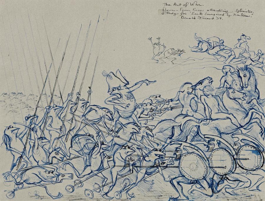 THE ART OF WAR: FROG WAR (STUDY FOR ‘EARTH IMAGINED BY MARTIANS’)