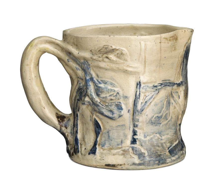 CREAM JUG WITH LANDSCAPE