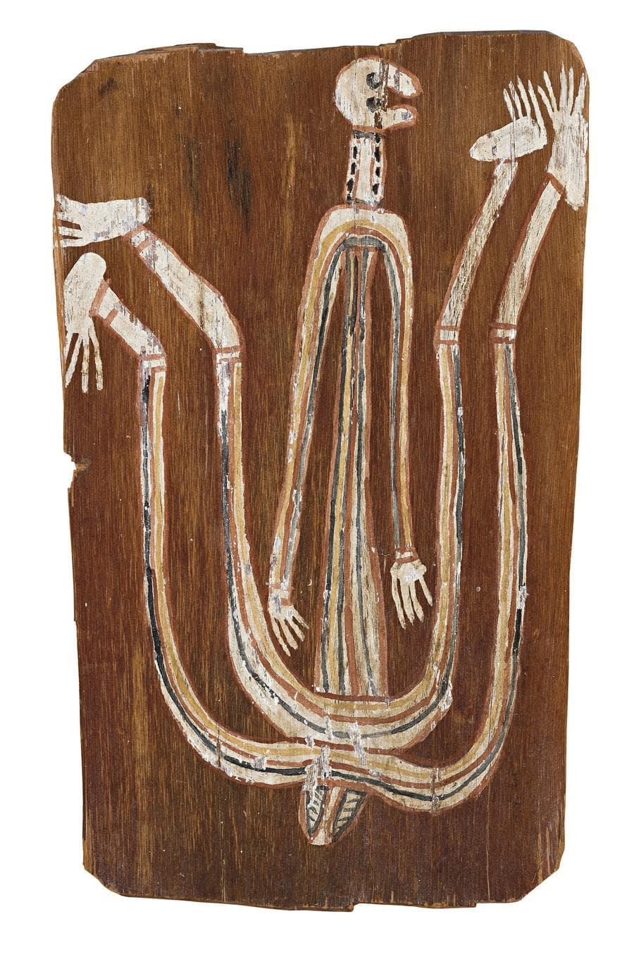 MAAM, MALIGNANT SPIRIT, MALE FIGURE WITH MULTIPLE LEGS