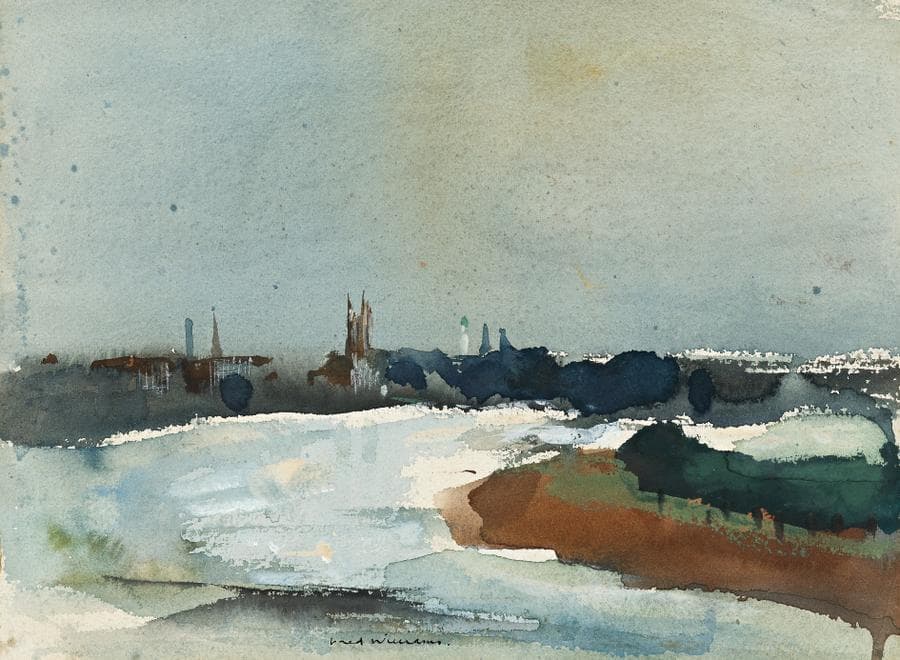 THE THAMES TOWARDS HAMMERSMITH CHISWICK