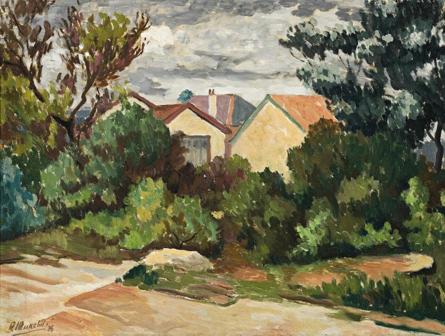 HOUSES THROUGH THE TREES