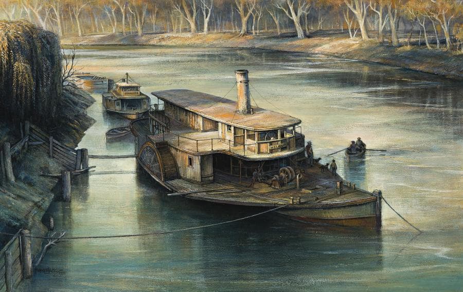 MURRAY RIVER PADDLE STEAMERS (P.S. MELBOURNE AND P.S. EDWARDS)