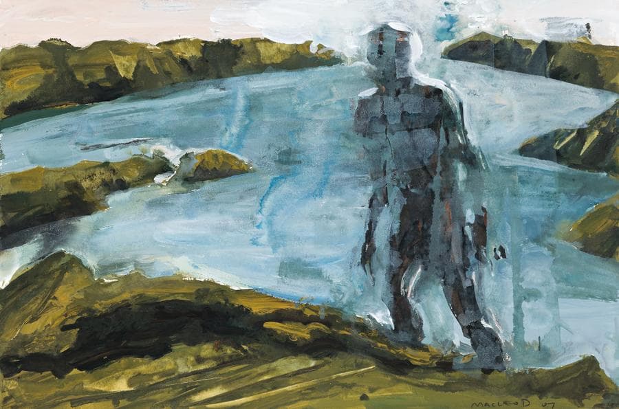 FIGURE APPROACHING HILLTOP