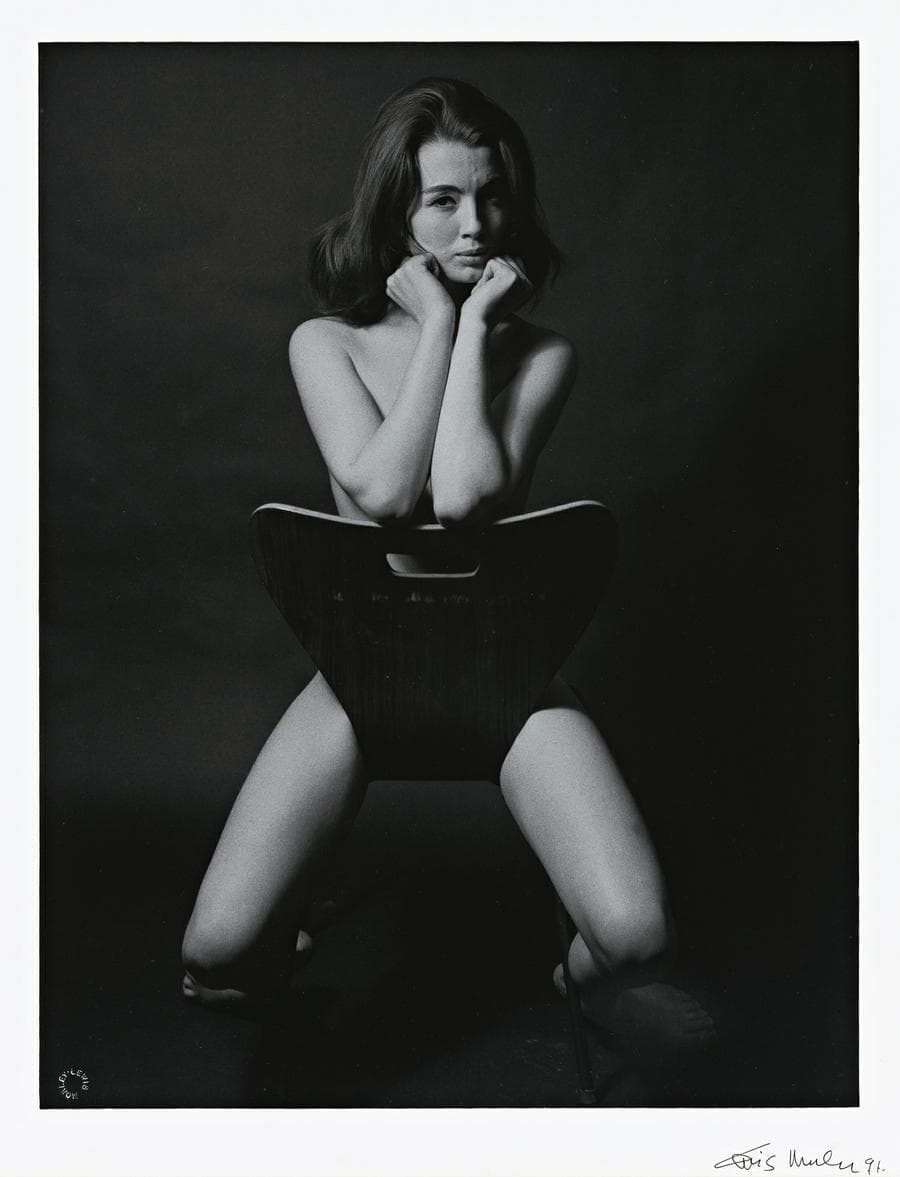CHRISTINE KEELER, AT MORLEY’S LONDON STUDIO