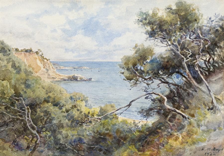 BEACH AND CLIFFS, NEAR MT MARTHA
