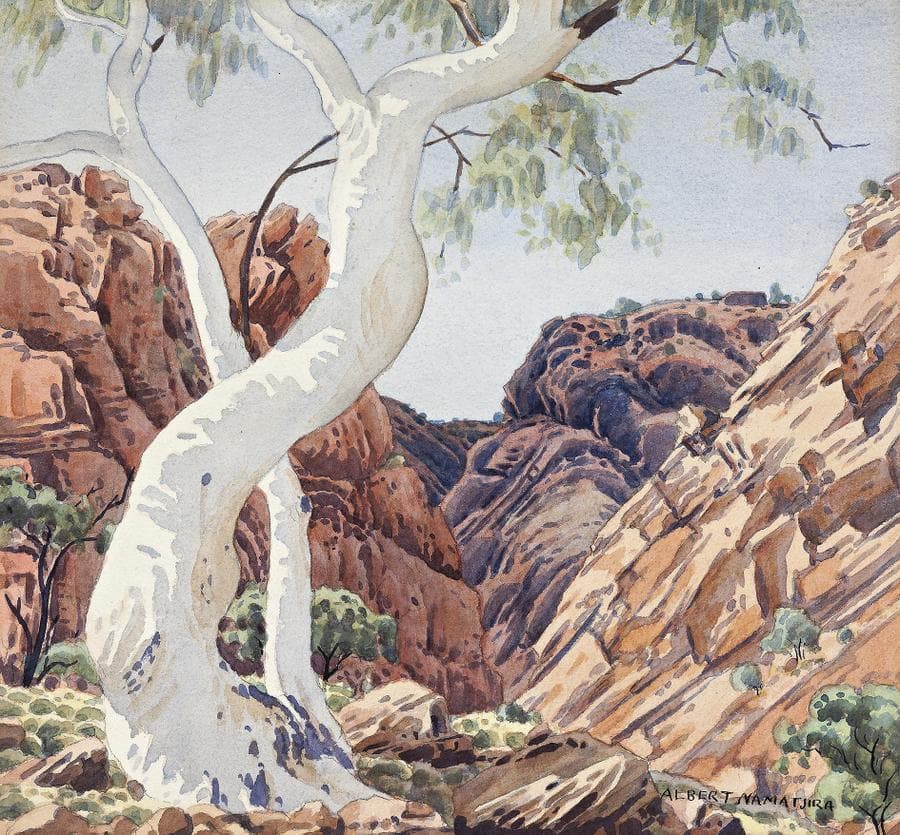 GHOST GUM AND GORGE, CENTRAL AUSTRALIA