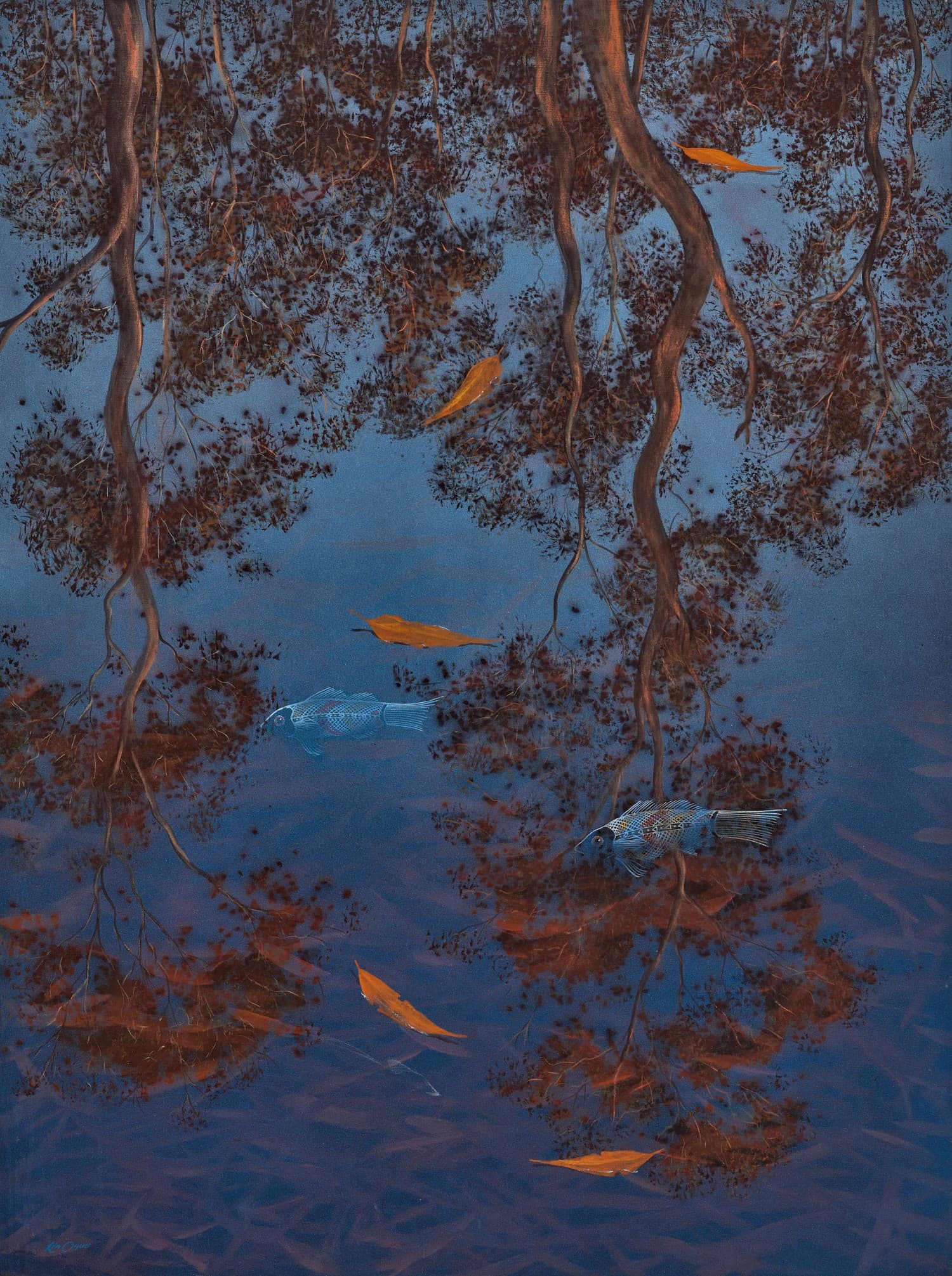 GOONYA GA GIRRARNG (FISH AND LEAVES)