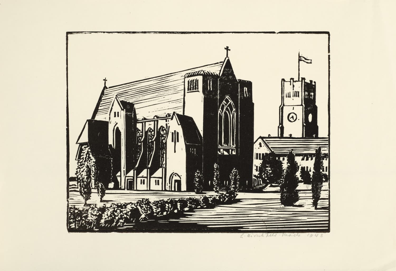 GEELONG GRAMMAR SCHOOL CHAPEL, FROM THE REAR