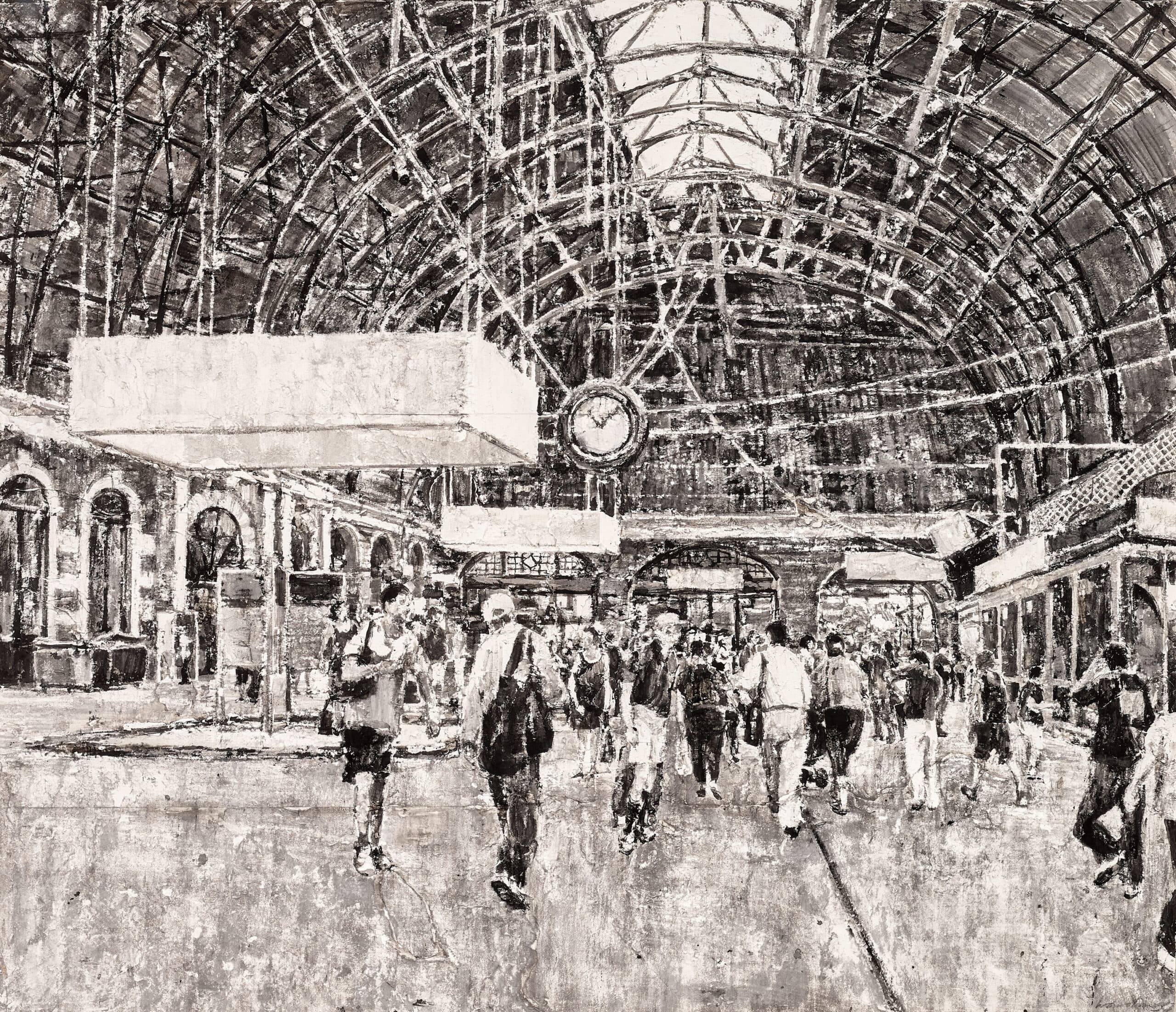 Commuters at Central