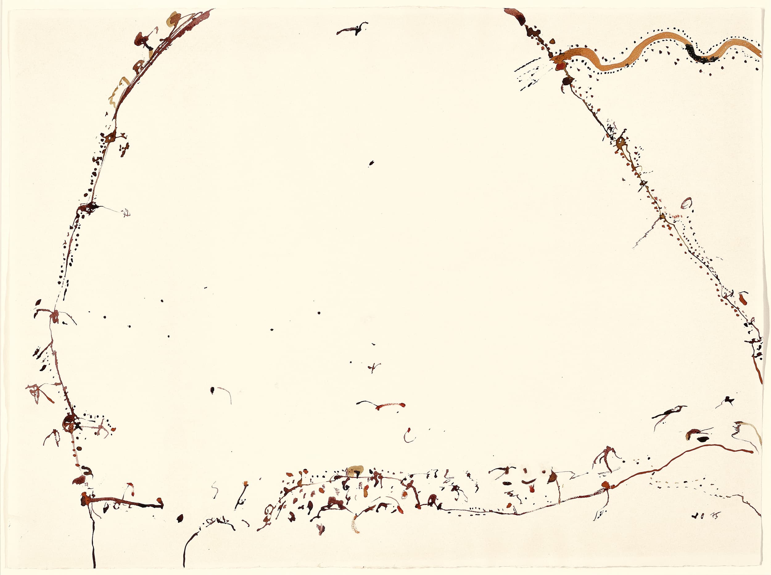 Cooper flowing into Lake Eyre