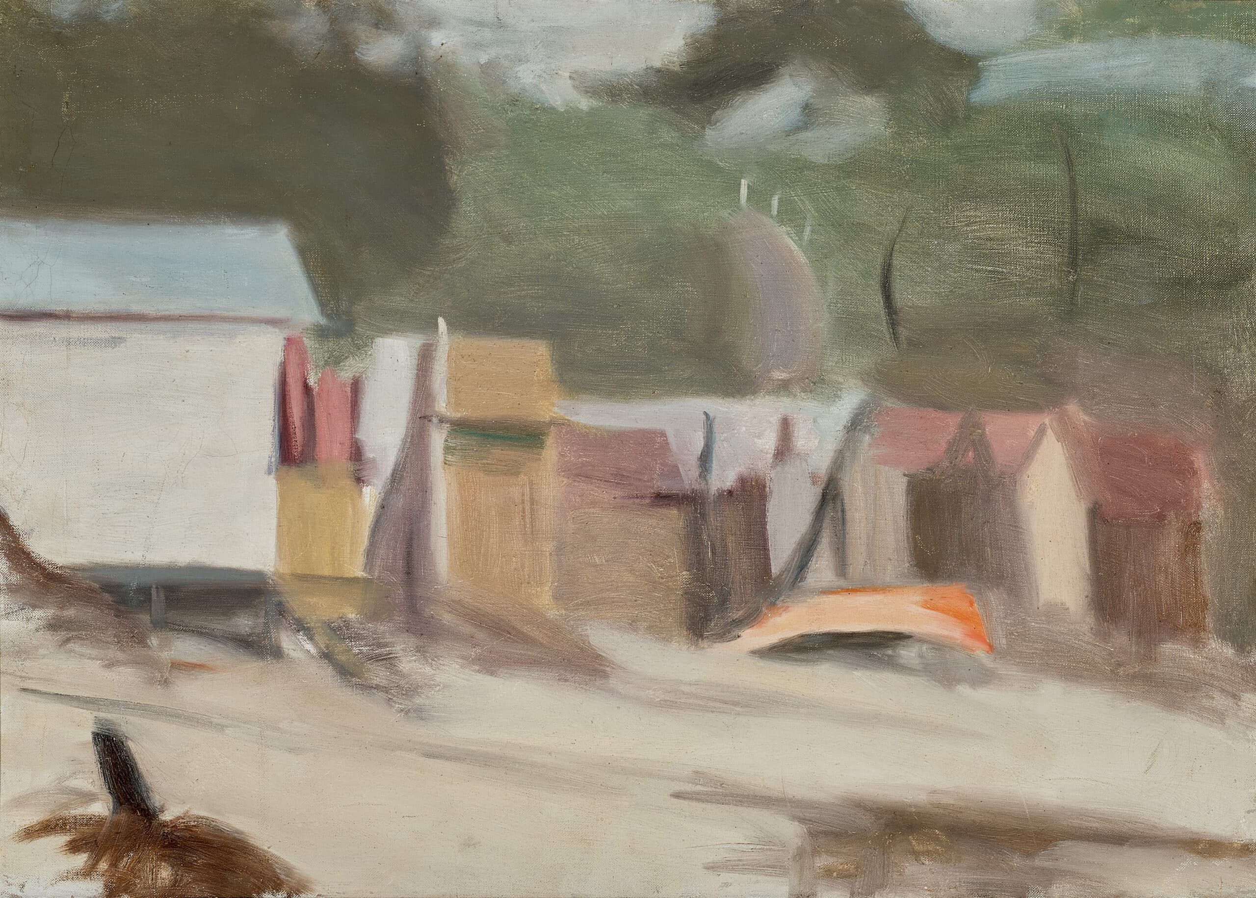 The bathing boxes, Watkins Bay