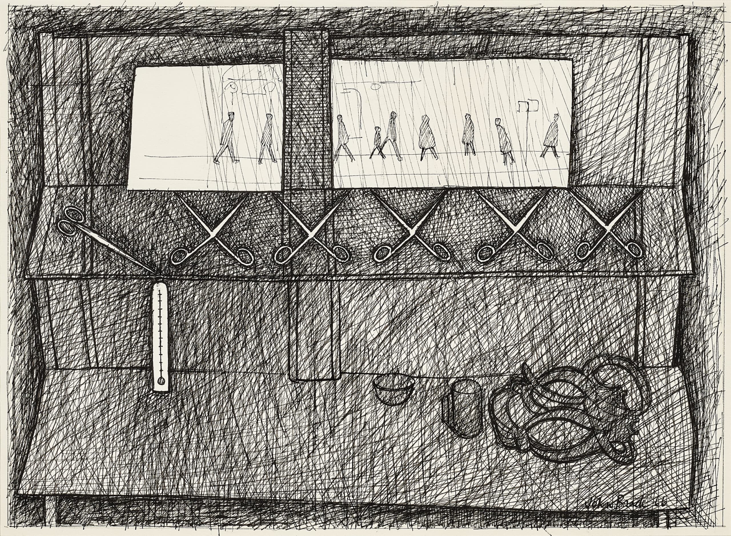 Study for mirror and scissors