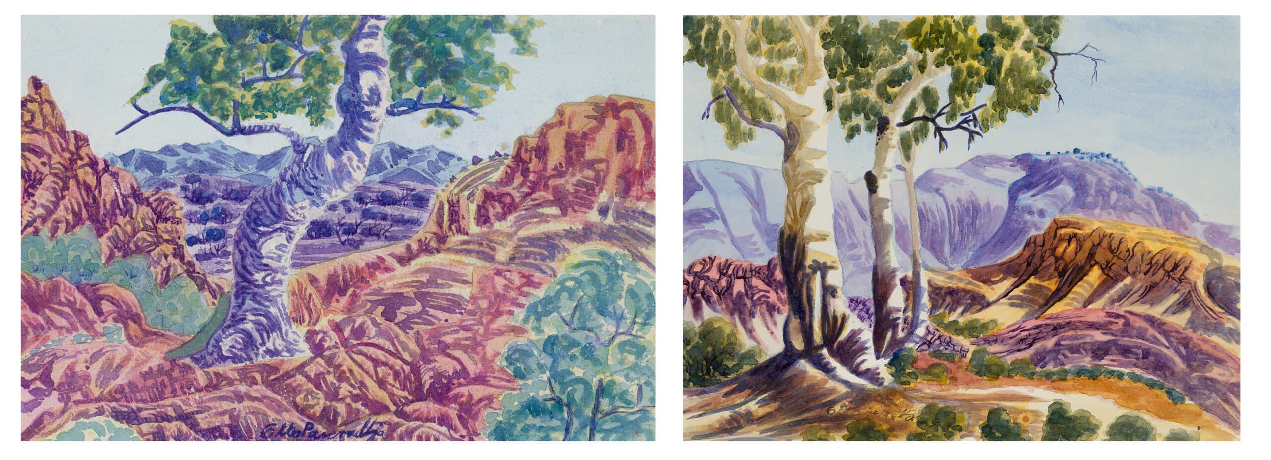 I. CENTRAL AUSTRALIAN LANDSCAPE II. CENTRAL AUSTRALIAN LANDSCAPE