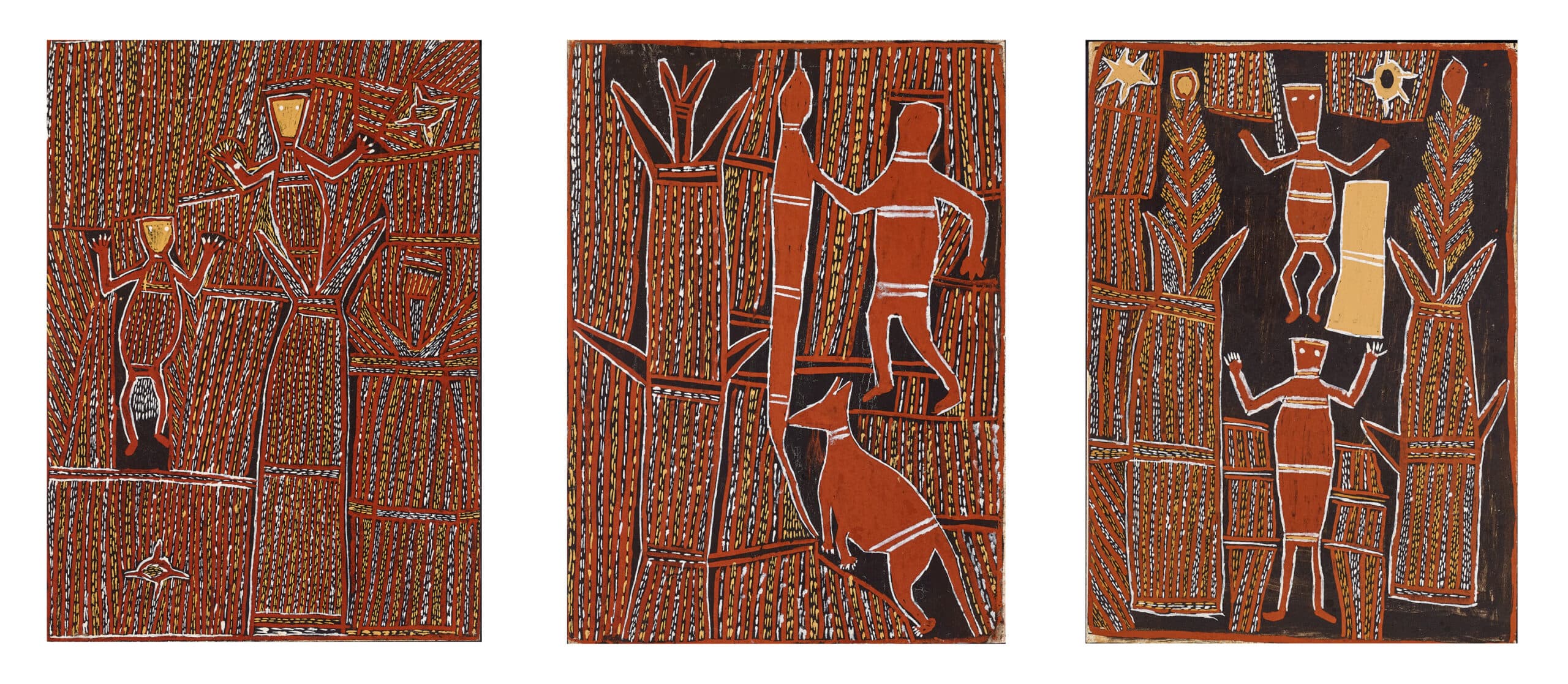 THREE UNTITLED PAINTINGS