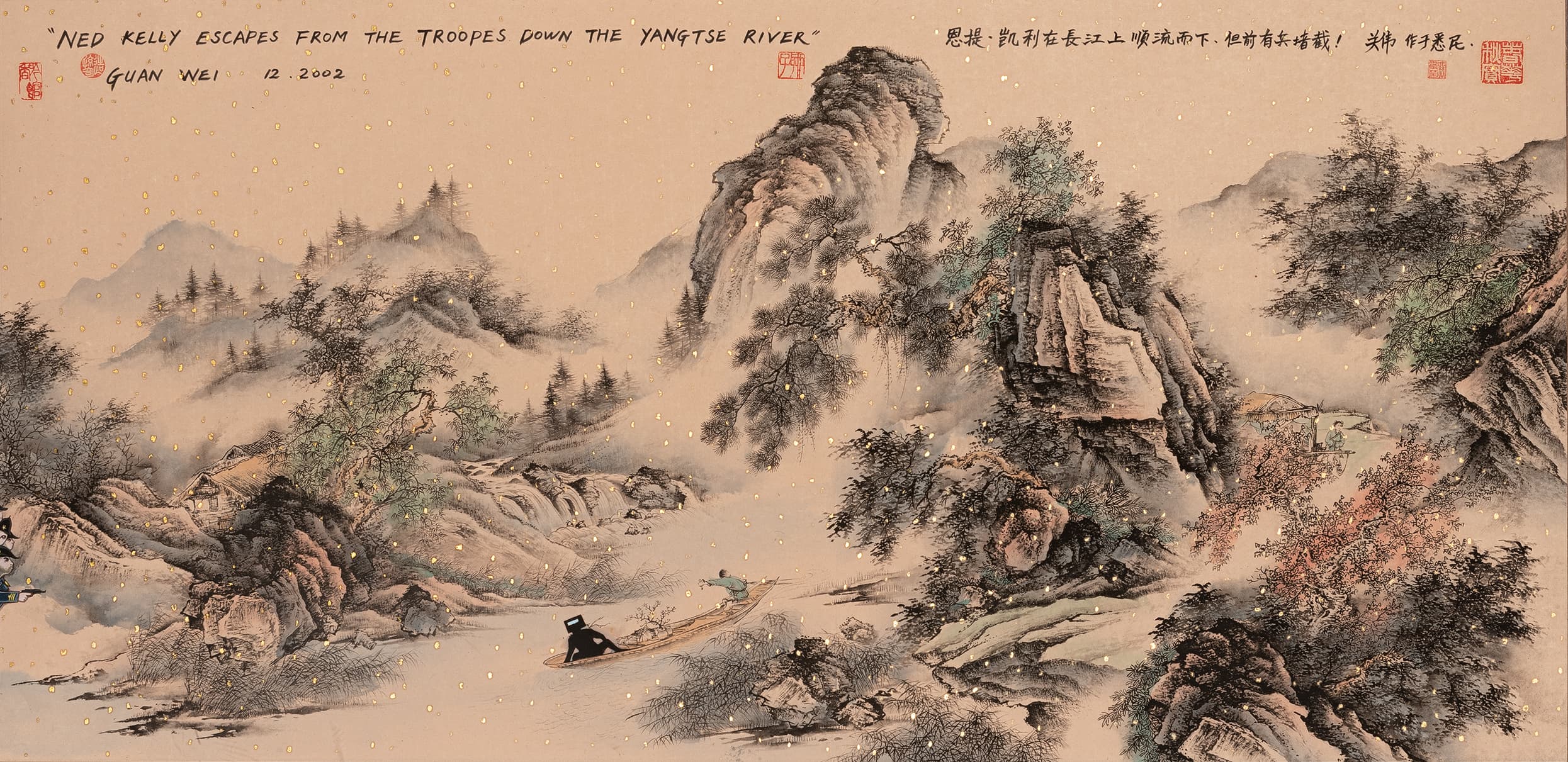 NED KELLY ESCAPES FROM THE TROOPERS DOWN THE YANGTZE RIVER