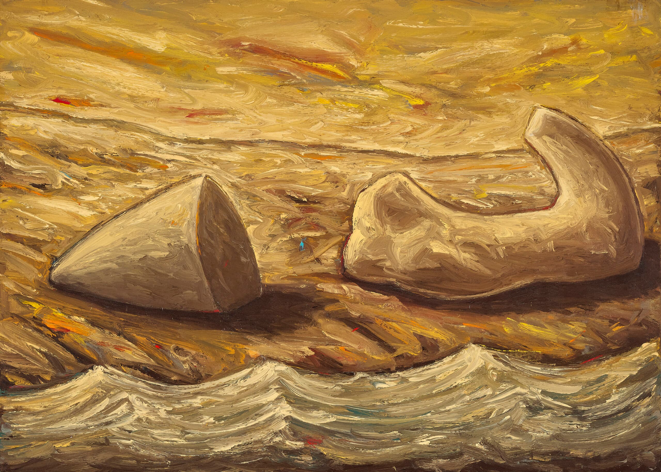 TWO FORMS BY THE SEA
