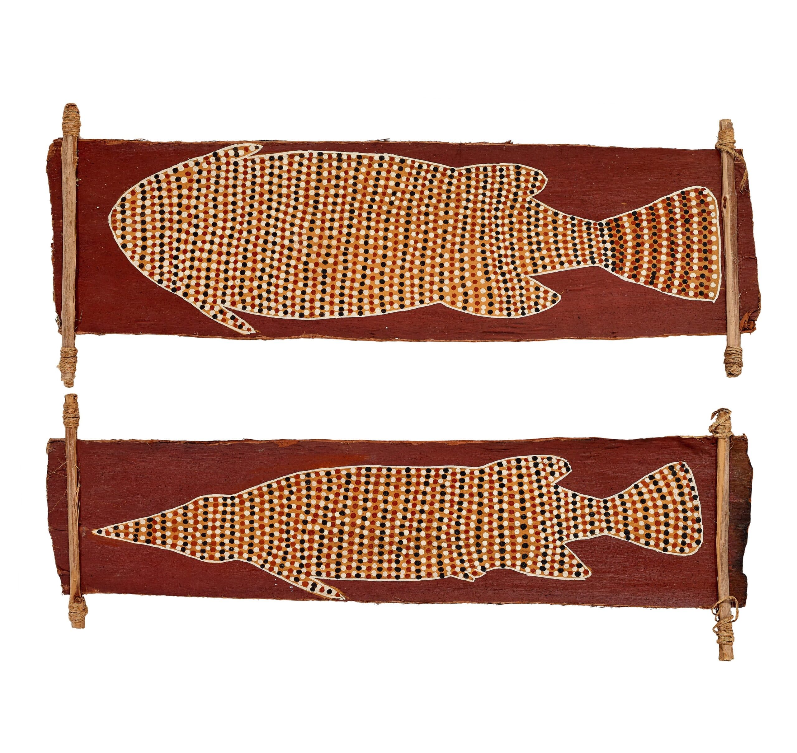 PAIR OF TOTEMIC FISH