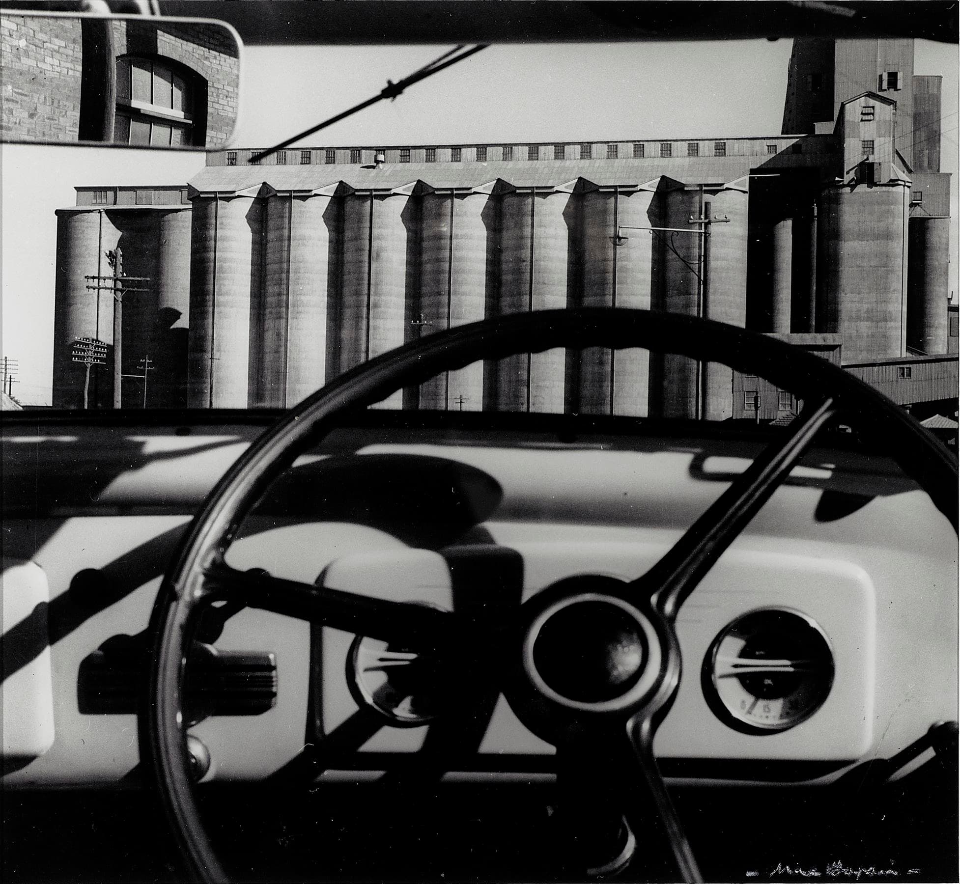 SILOS THROUGH WINDSCREEN