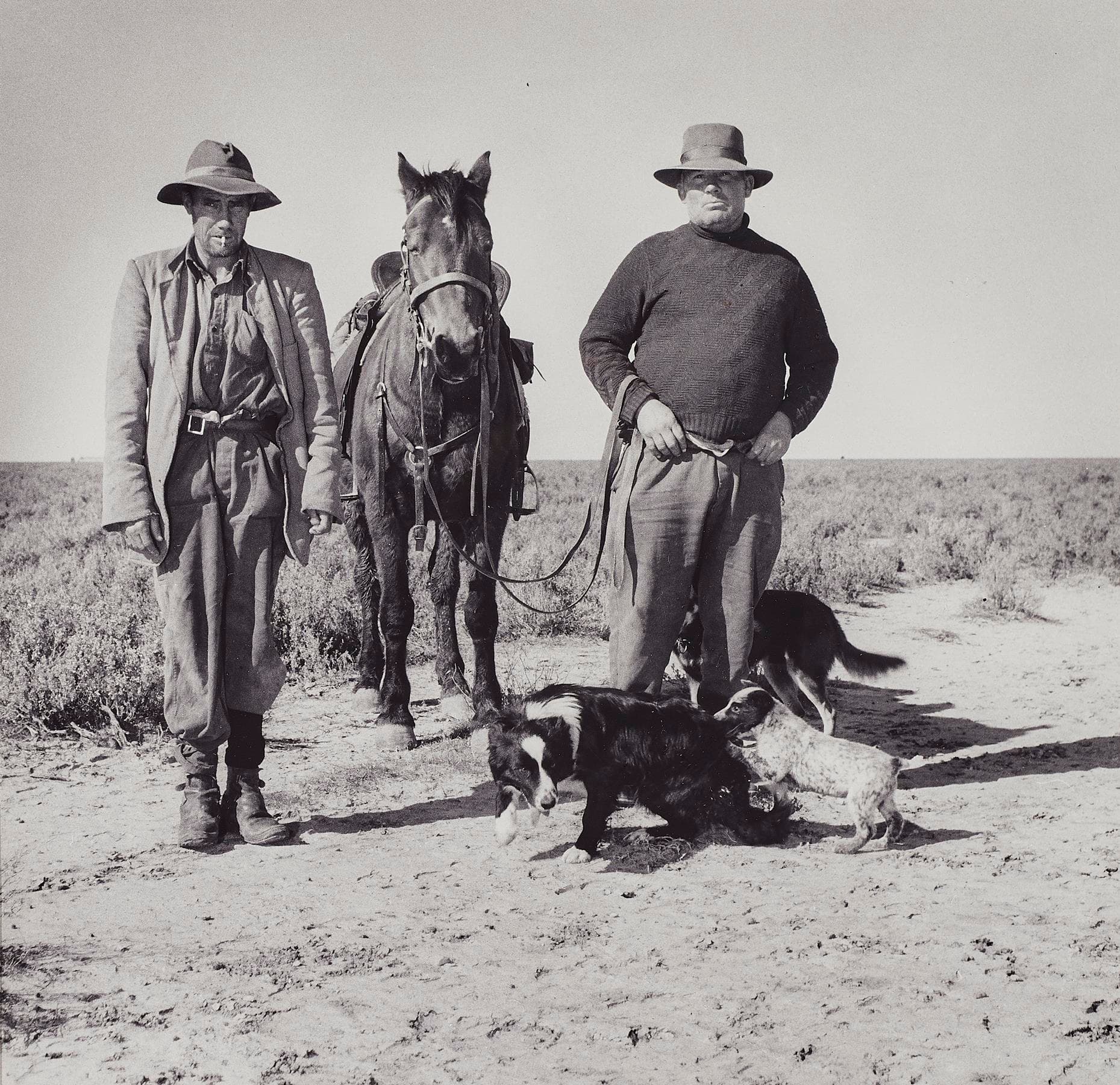 SHEEP DROVERS NEAR ONE TREE, NSW