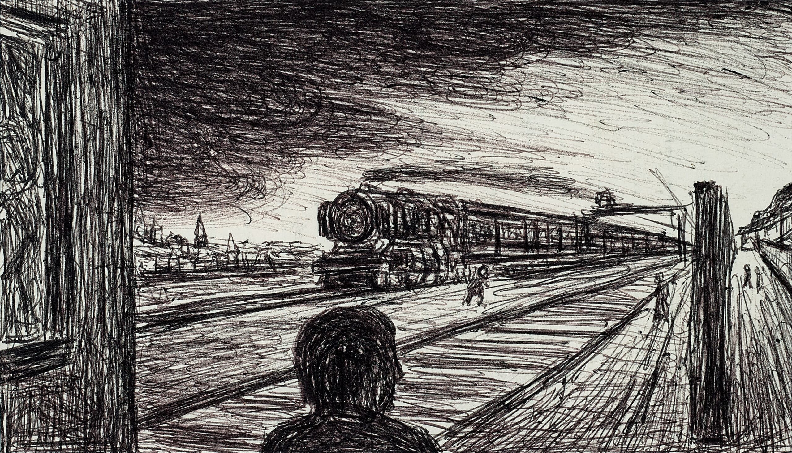 FIGURE WITH TRAIN