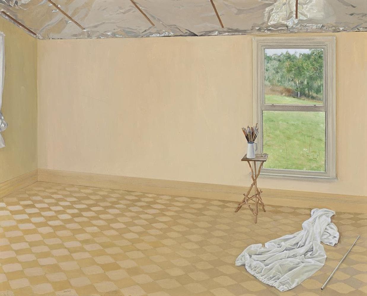 INTERIOR WITH STILL LIFE (BRUSHES)