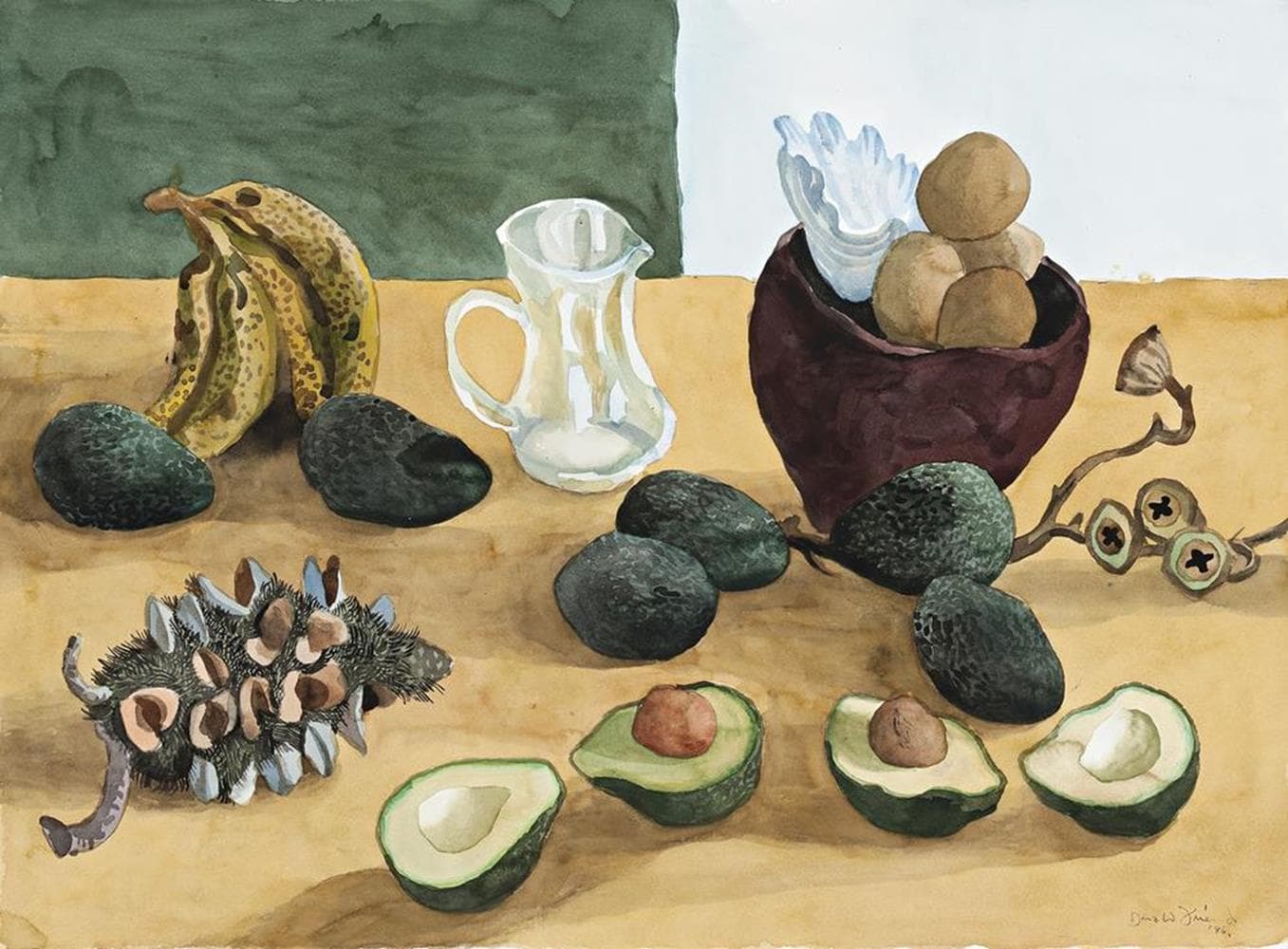 STILL LIFE WITH AVOCADOES
