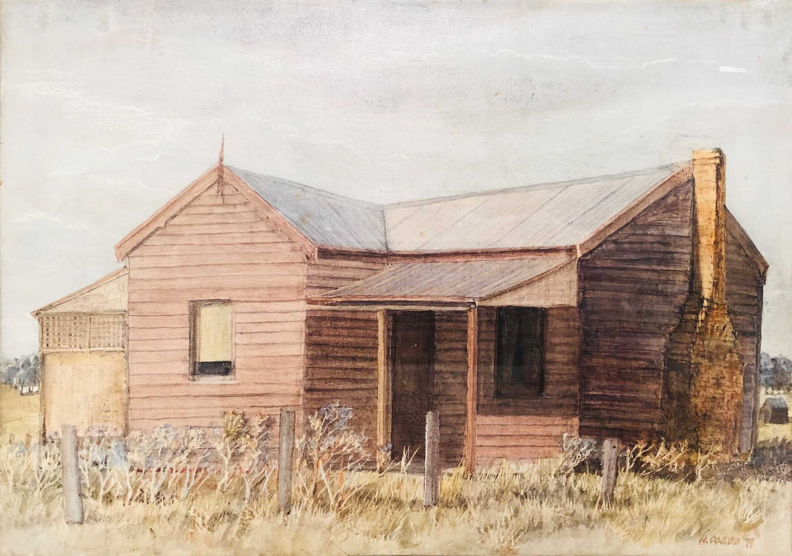 WEATHERBOARD COTTAGE NEAR SCONE, N.S.W.