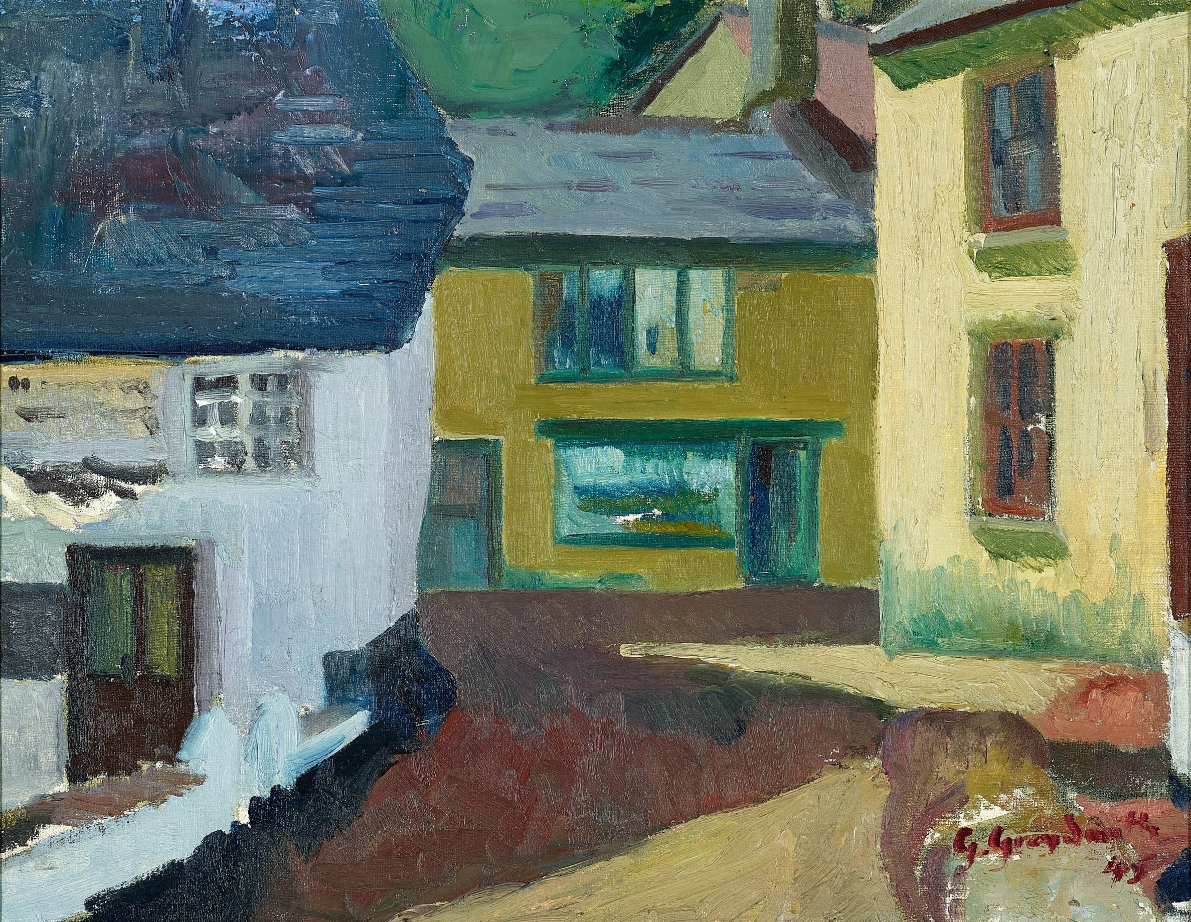 VILLAGE SCENE, CORNWALL