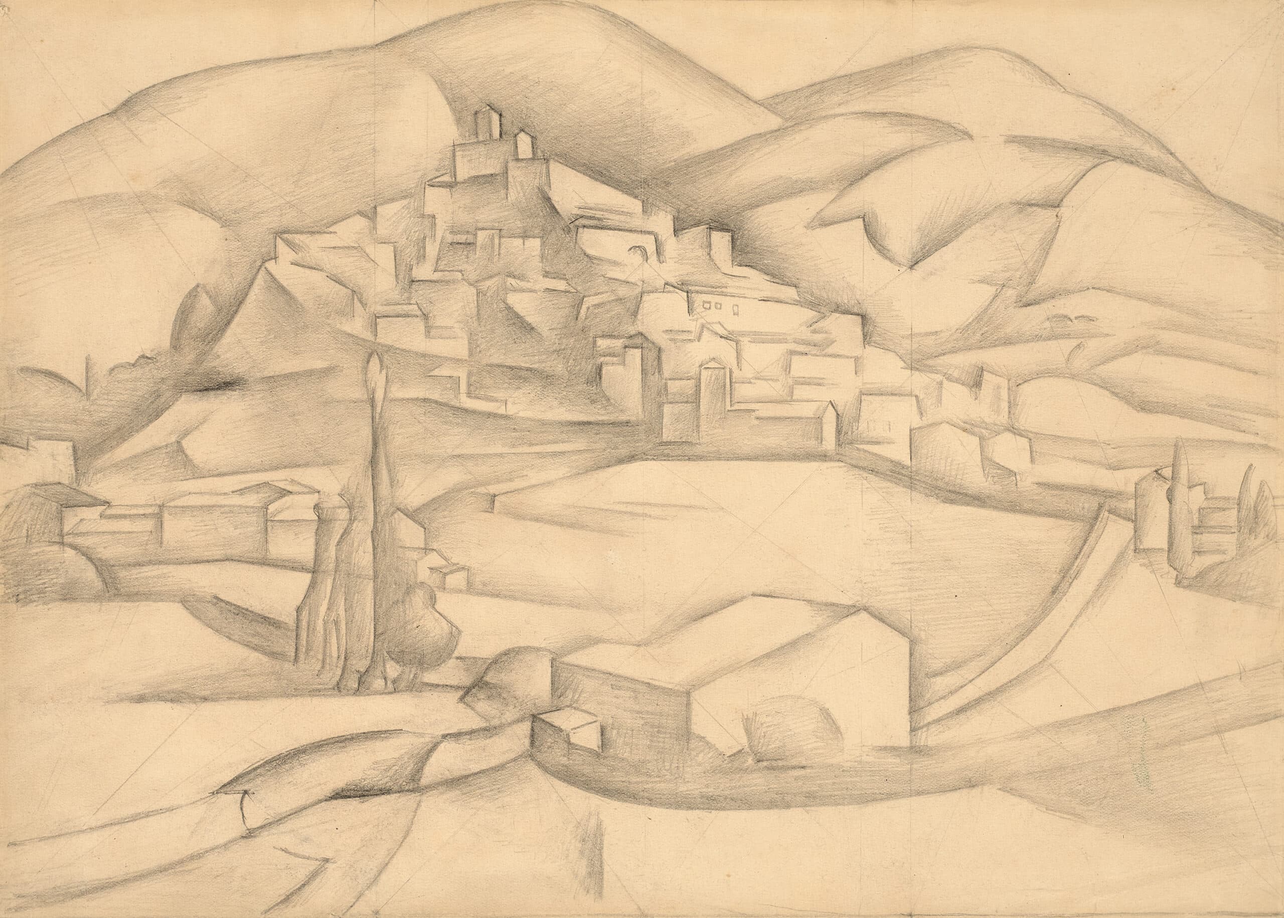 STUDY FOR MIRMANDE (WITH SURROUNDING HILLS)