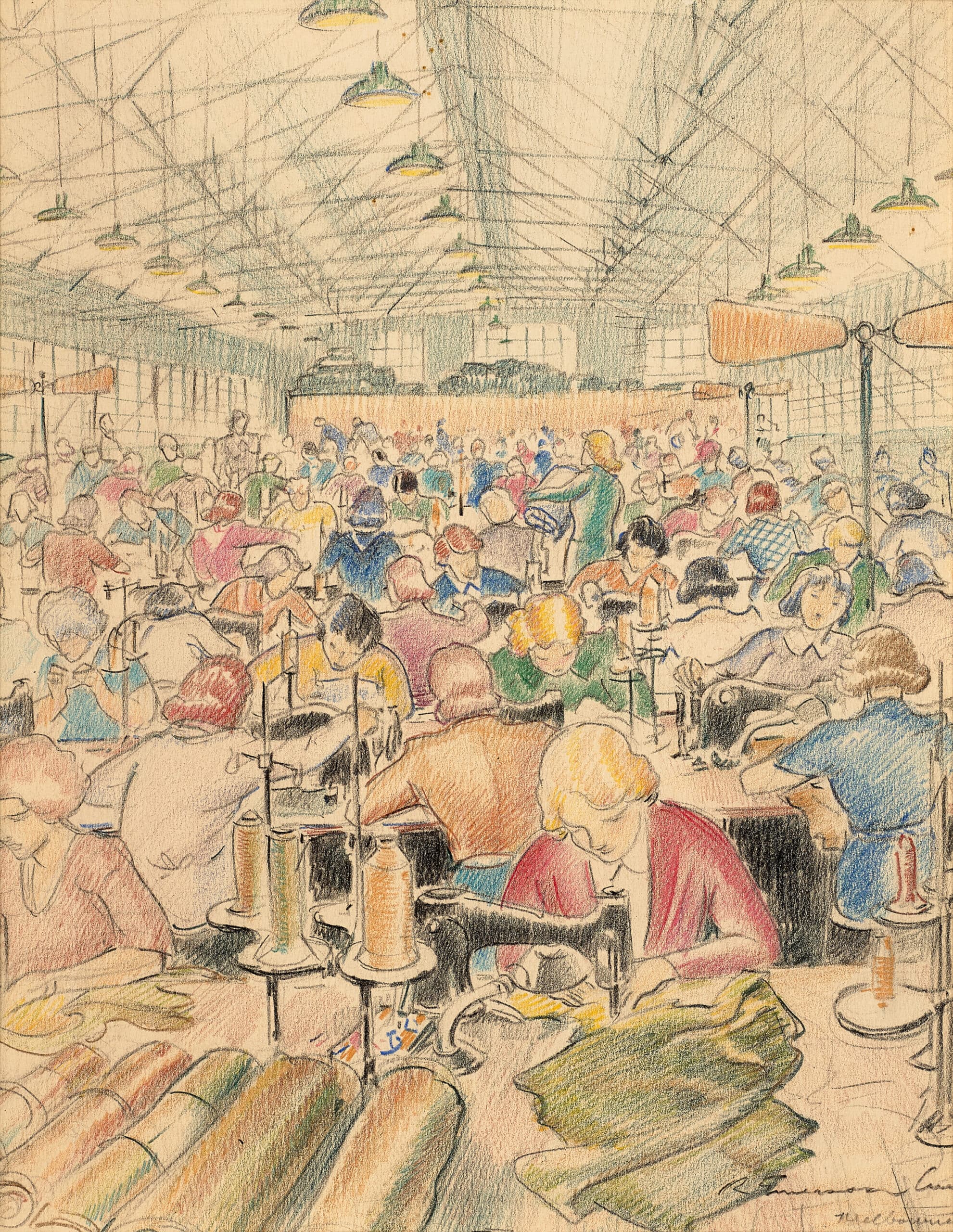 SEWING UNIFORMS: WAR AND MUNITIONS FACTORIES, MELBOURNE