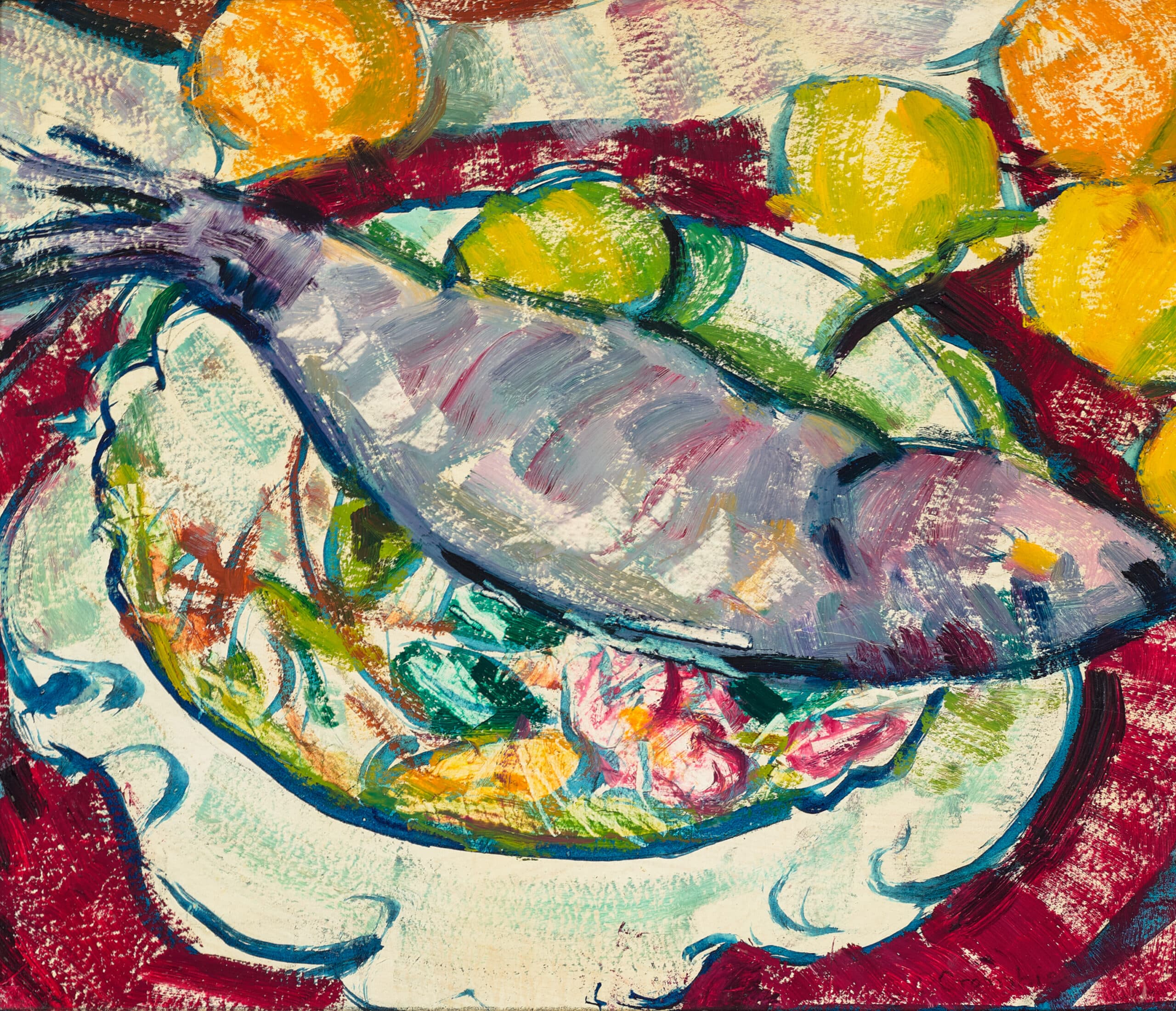 FISH ON PLATE