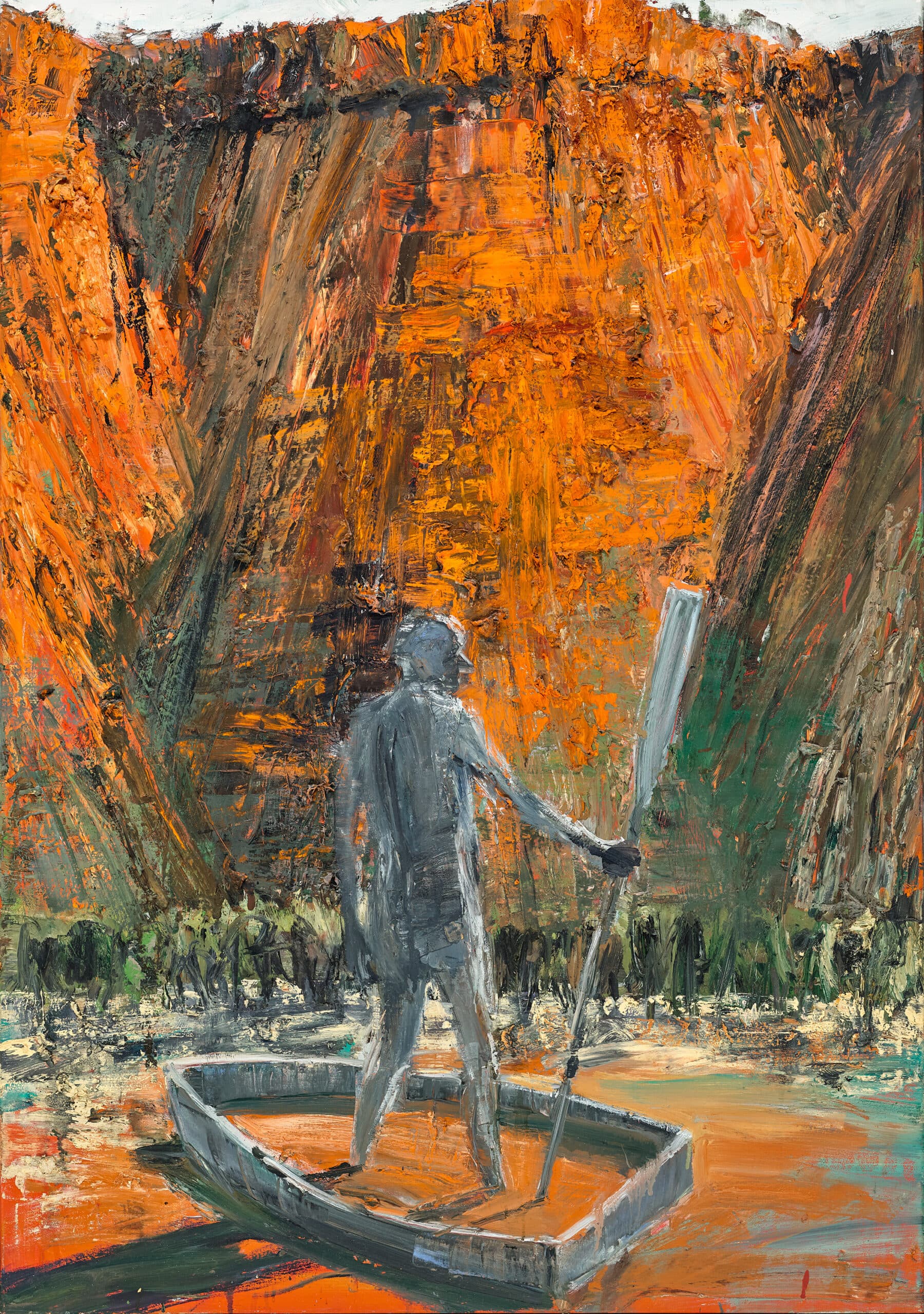 (DESERT FIGURE WITH OAR) UPRIGHT