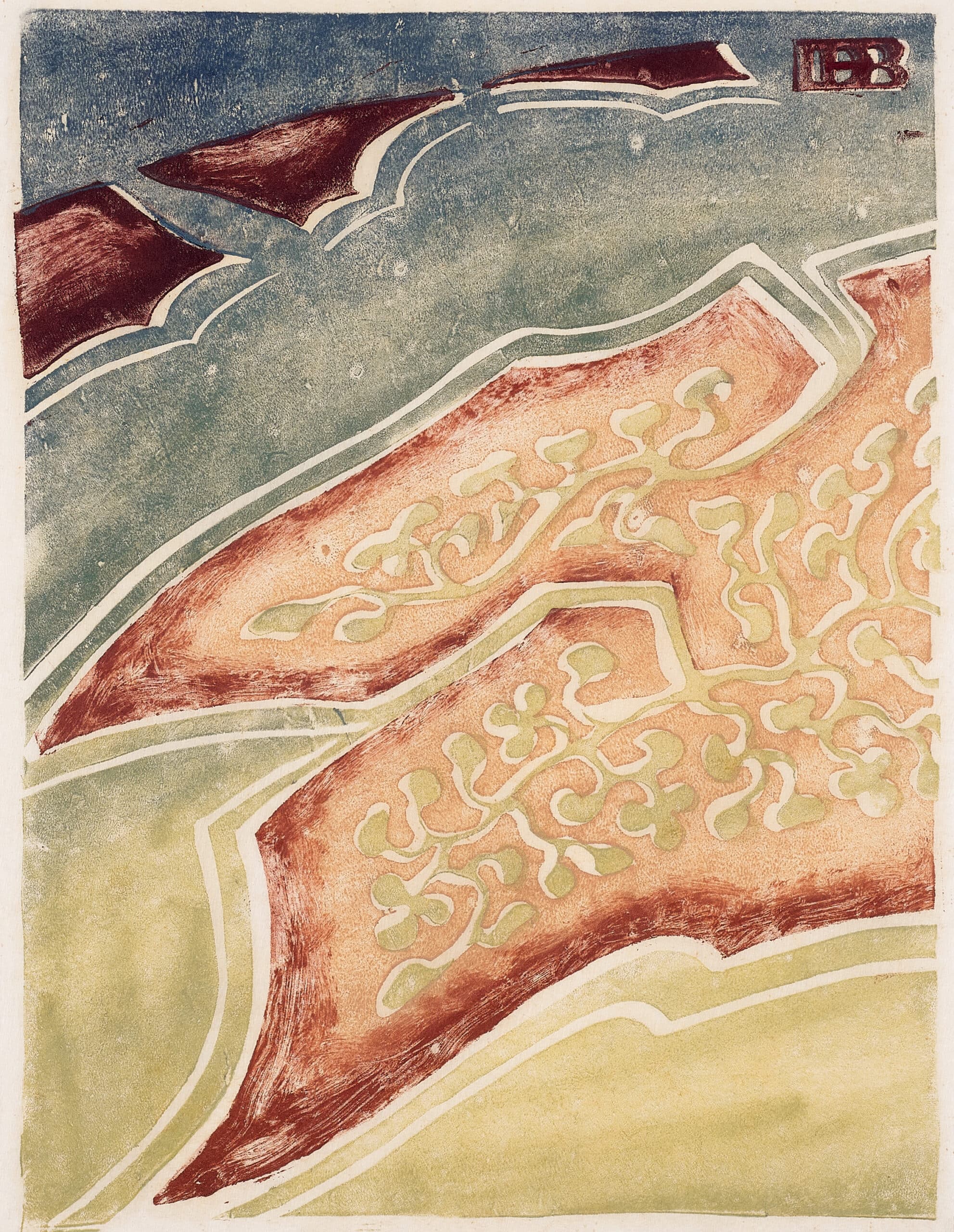 Air travel 1: Mud flats and island